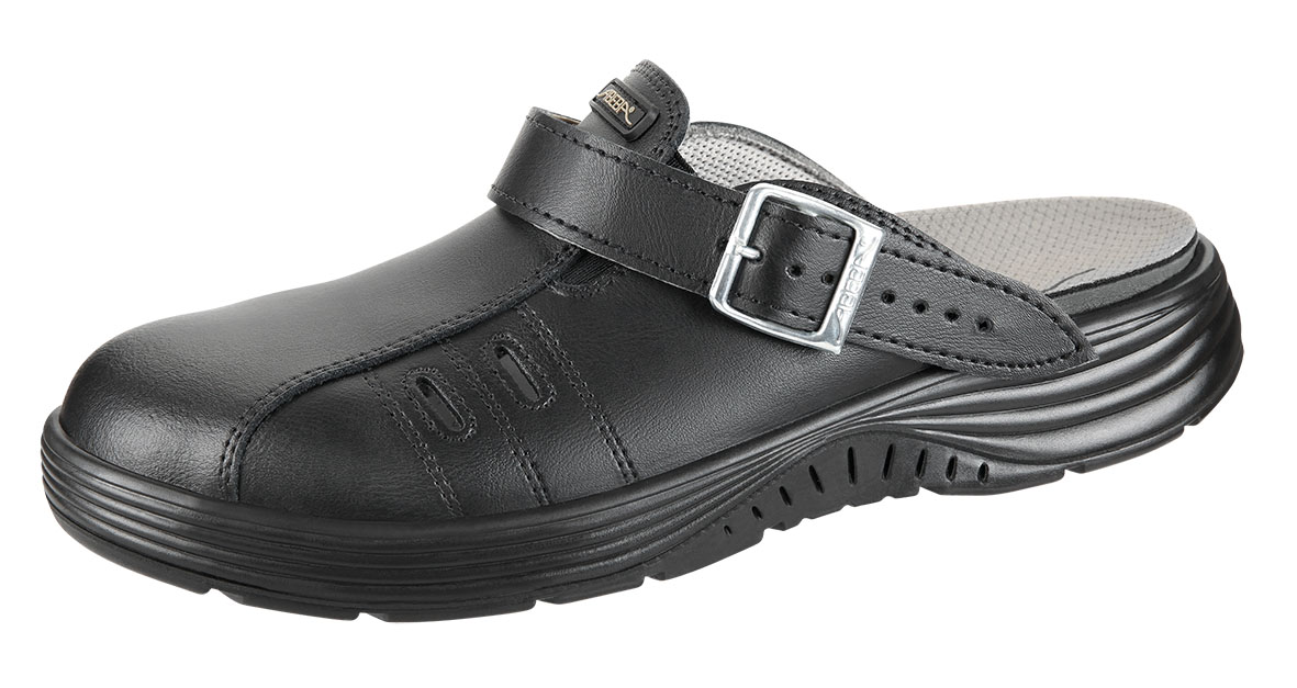 Clog ABEBA 711042, schwarz, Stahlkappe