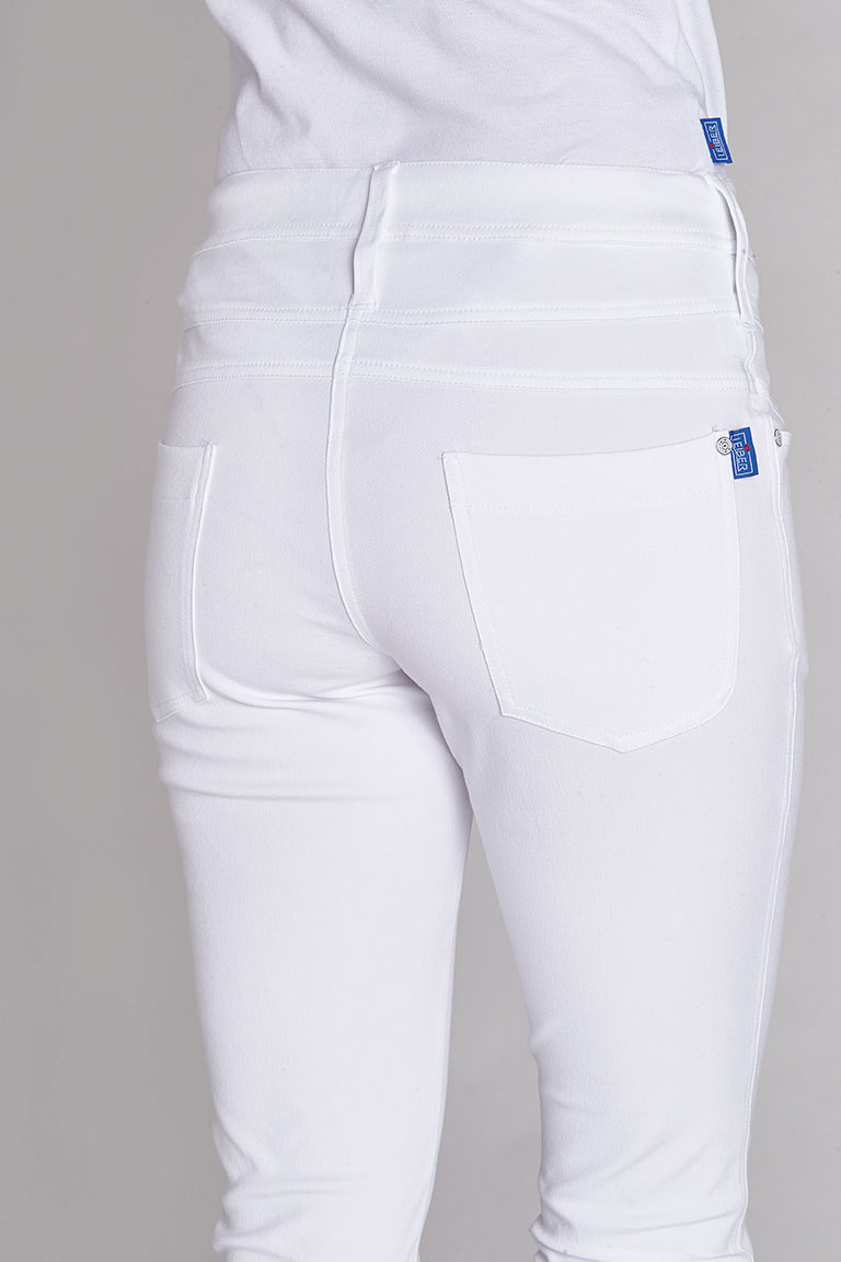 Damenhose Leiber 08/8340, Mischgewebe, weiß Damenhose Leiber 08/8340, Mischgewebe, weiß