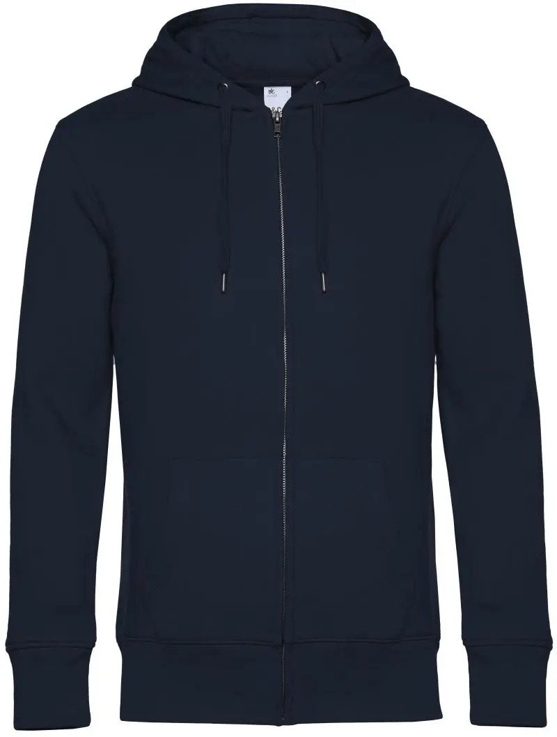 B&C KING Zipped Hood – Hochwertige Kapuzen-Sweatjacke