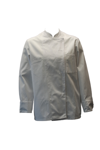 Kochjacke BP 1500, 100% Baumwolle, Kugelknöpfe, weiß