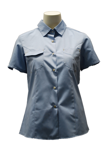 Damenbluse BP 1688, 50/50 Mischgewebe, halbarm, Druckknöpfe, 2 Farben
