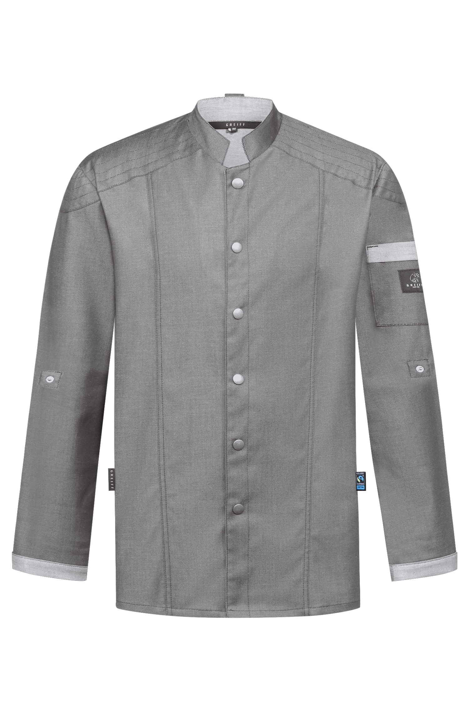 Greiff Kochjacke Denim im Bikerstyle