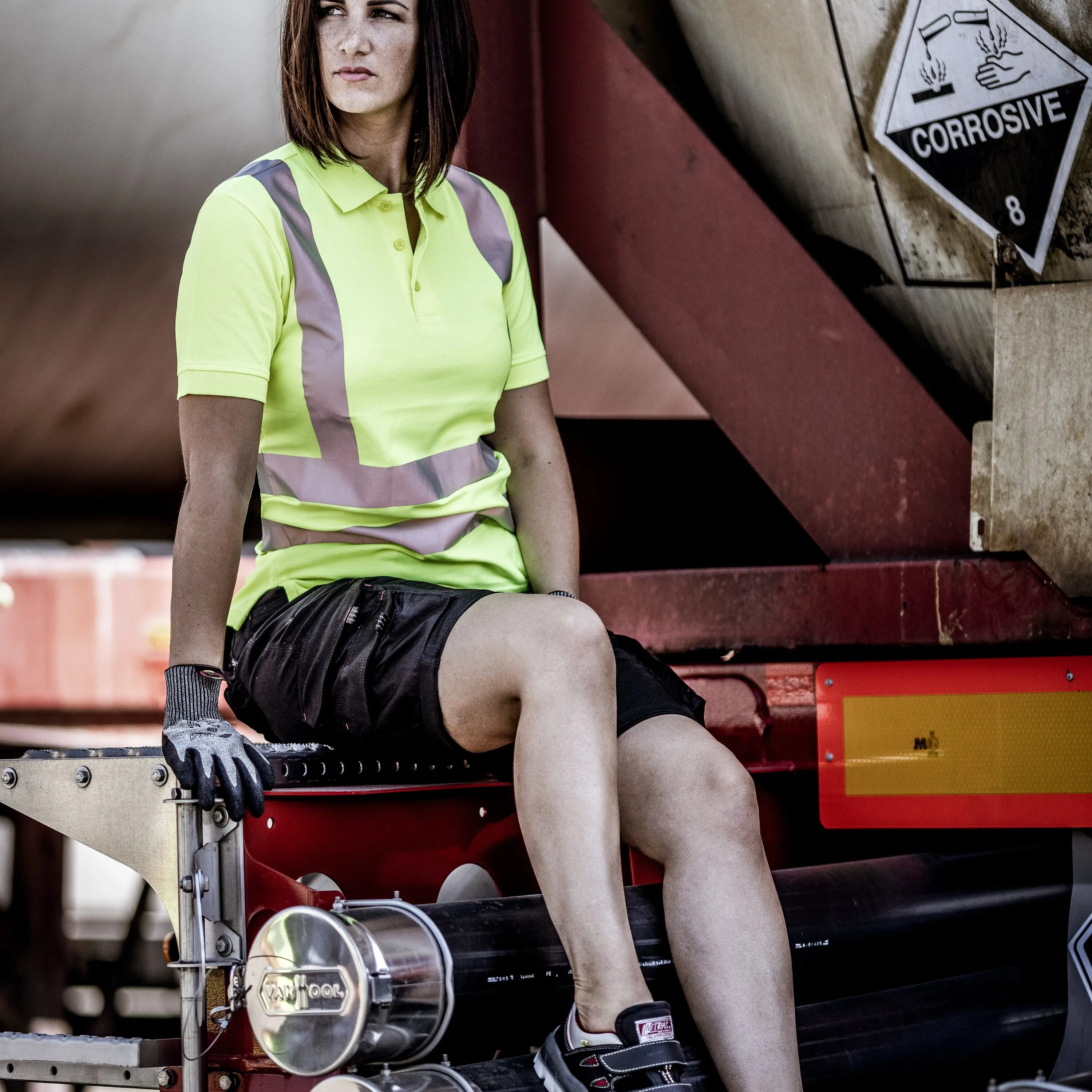 Warnschutz-Polo-Shirt MOTION TEX Viz 7013