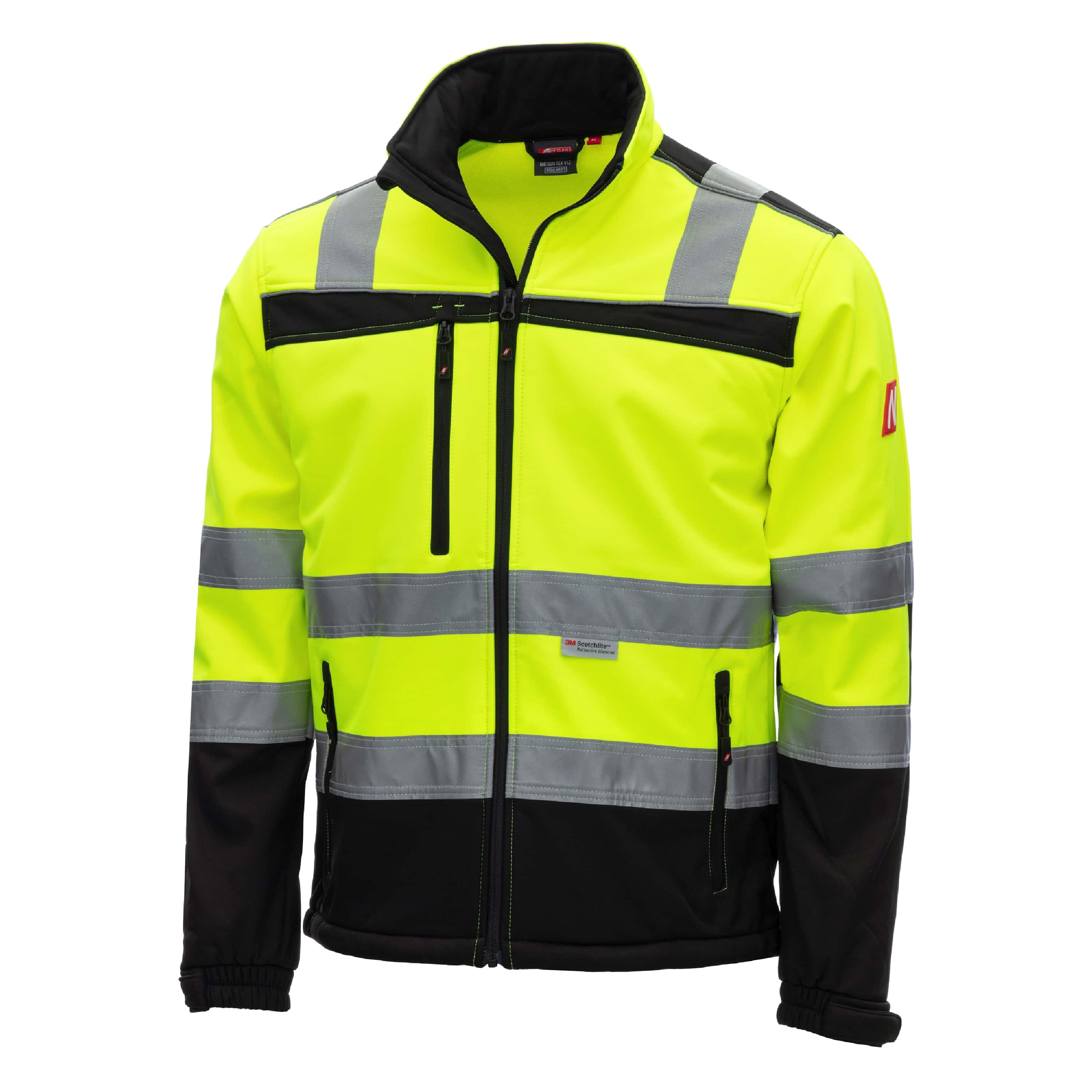Softshelljacke Warnschutz NITRAS SAFETY 7171 MOTION TEX VIZ