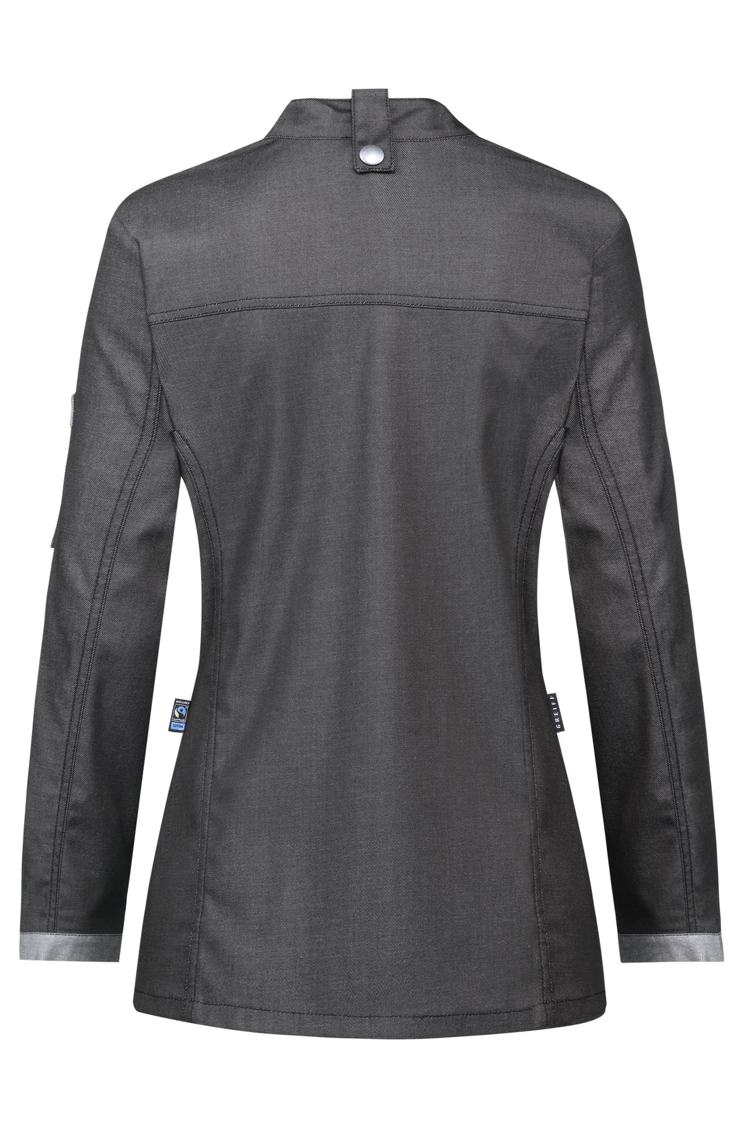Greiff Damen-Kochjacke Denim im Bikerstyle