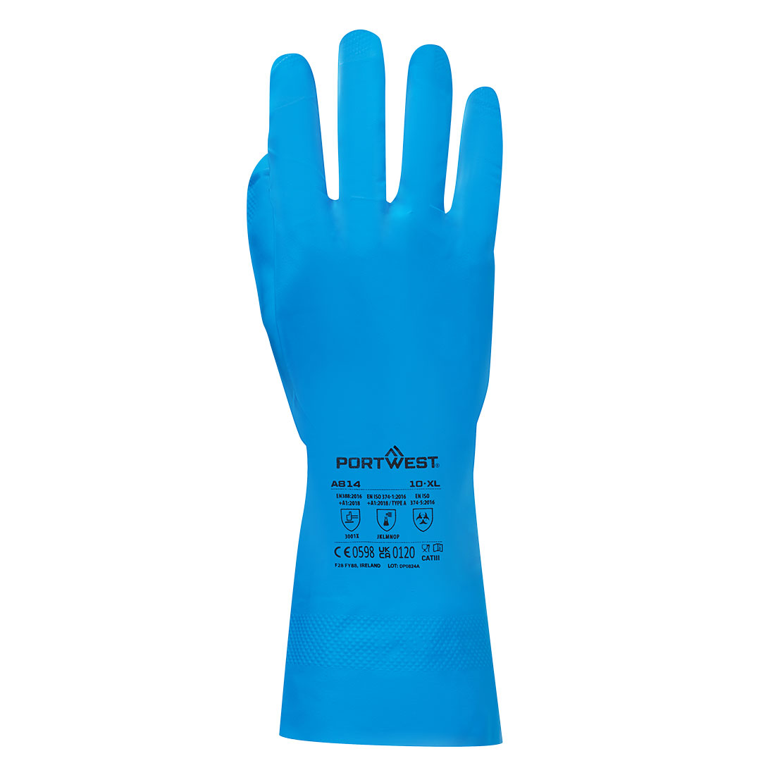 A814 - Nitril Handschuh für die Lebensmittelindustrie blau