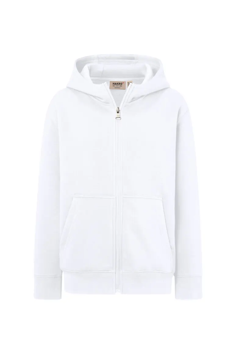 Hakro 565 Kinder Kapuzen-Sweat-Jacke Bio