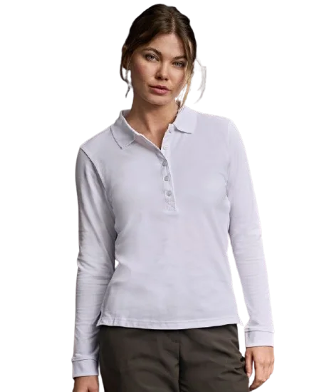Damen Piqué Stretch Polo langarm Tee Jays Luxus 146