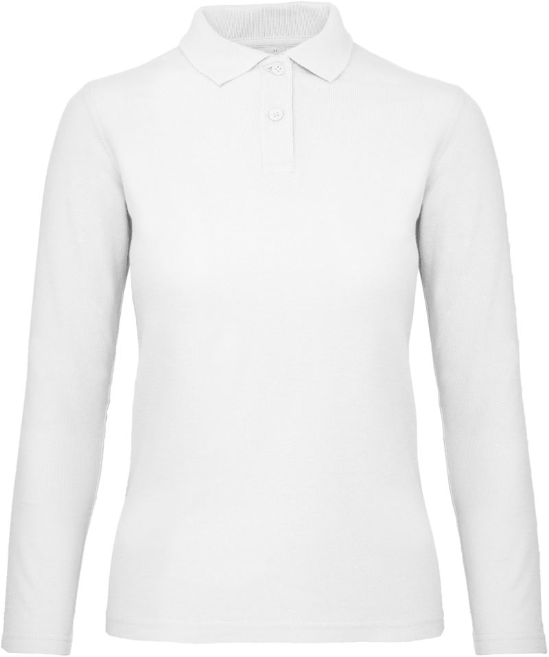 B&C ID.001 LSL Women – Klassisches Damen Langarm-Poloshirt