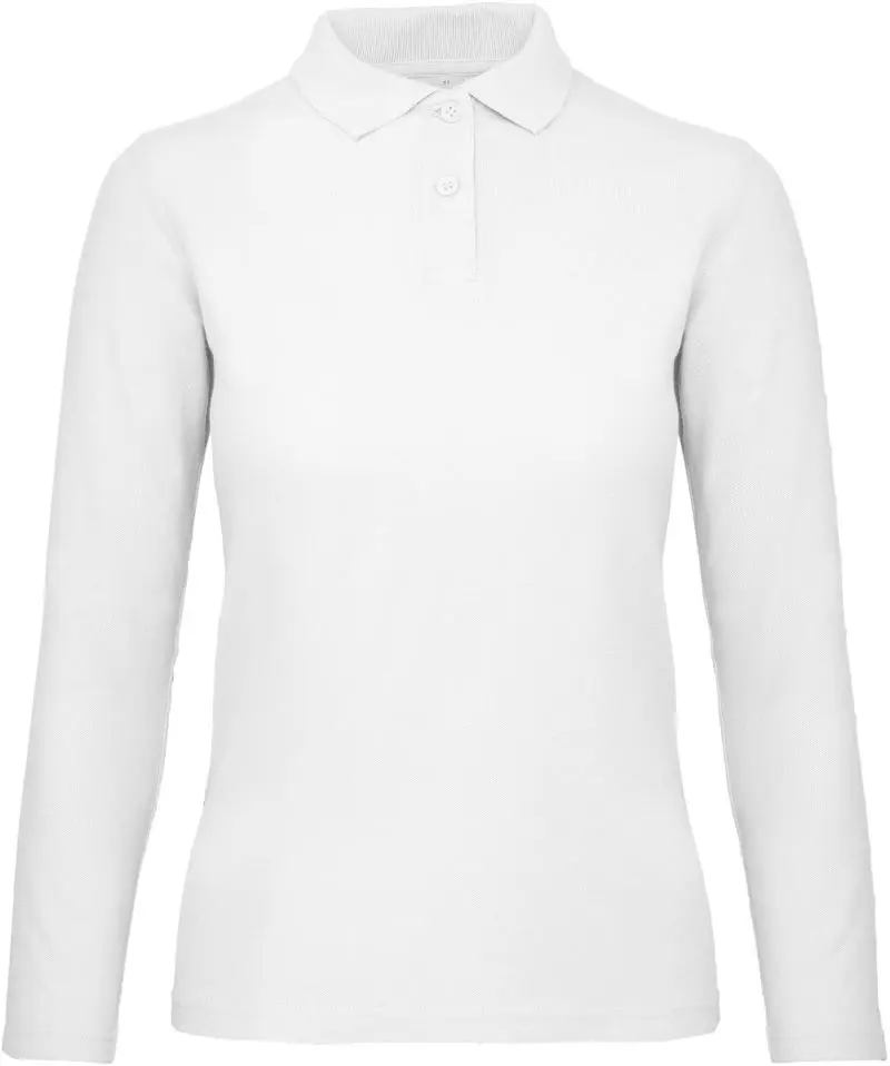 B&C ID.001 LSL Women – Klassisches Damen Langarm-Poloshirt