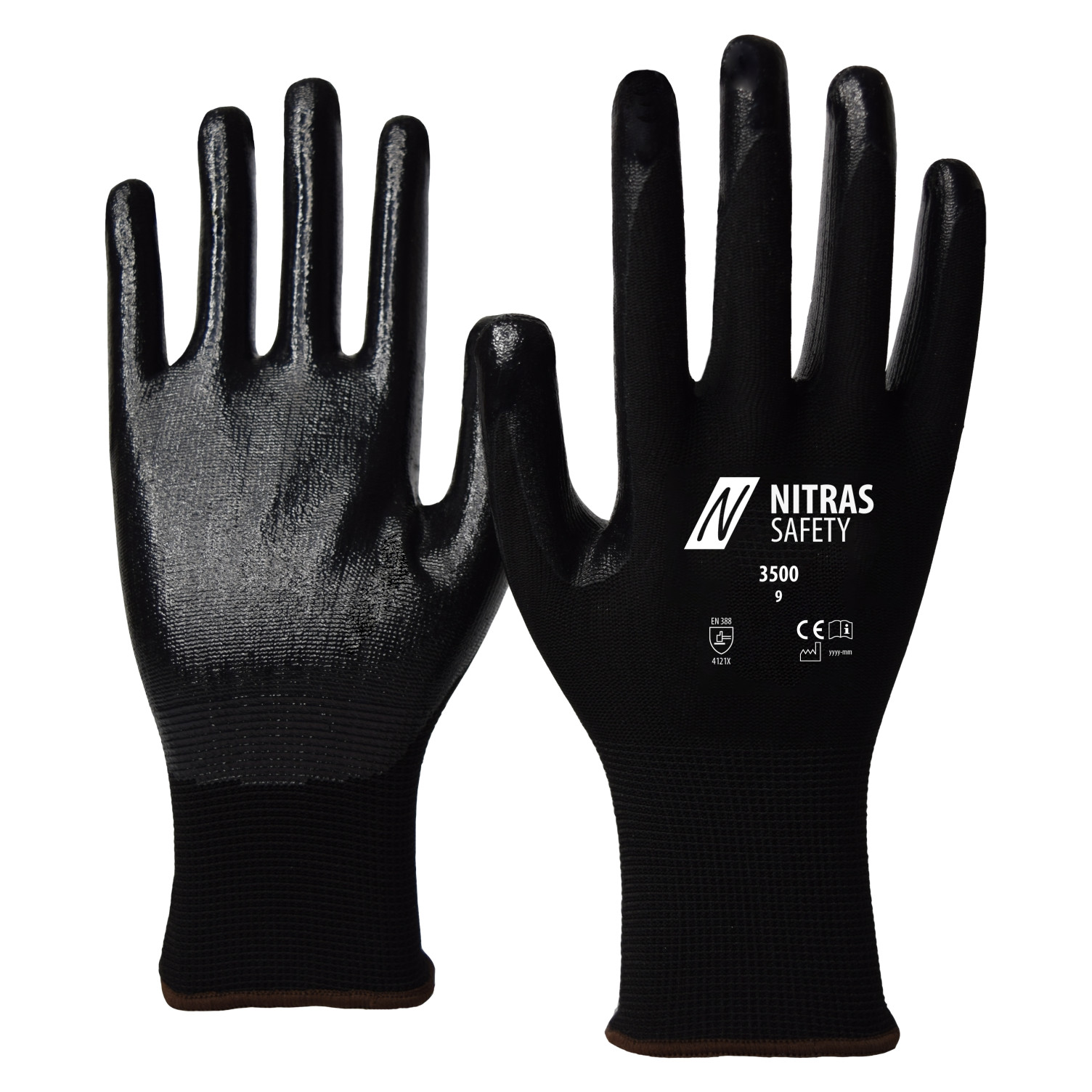 NITRAS 3500 Nylonhandschuhe mit Nitril-Beschichtung