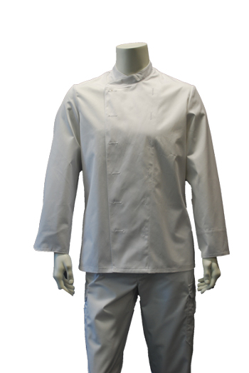 Image Kochjacke BP 1502, 100% Baumwolle, weiß, für Kugelknöpfe