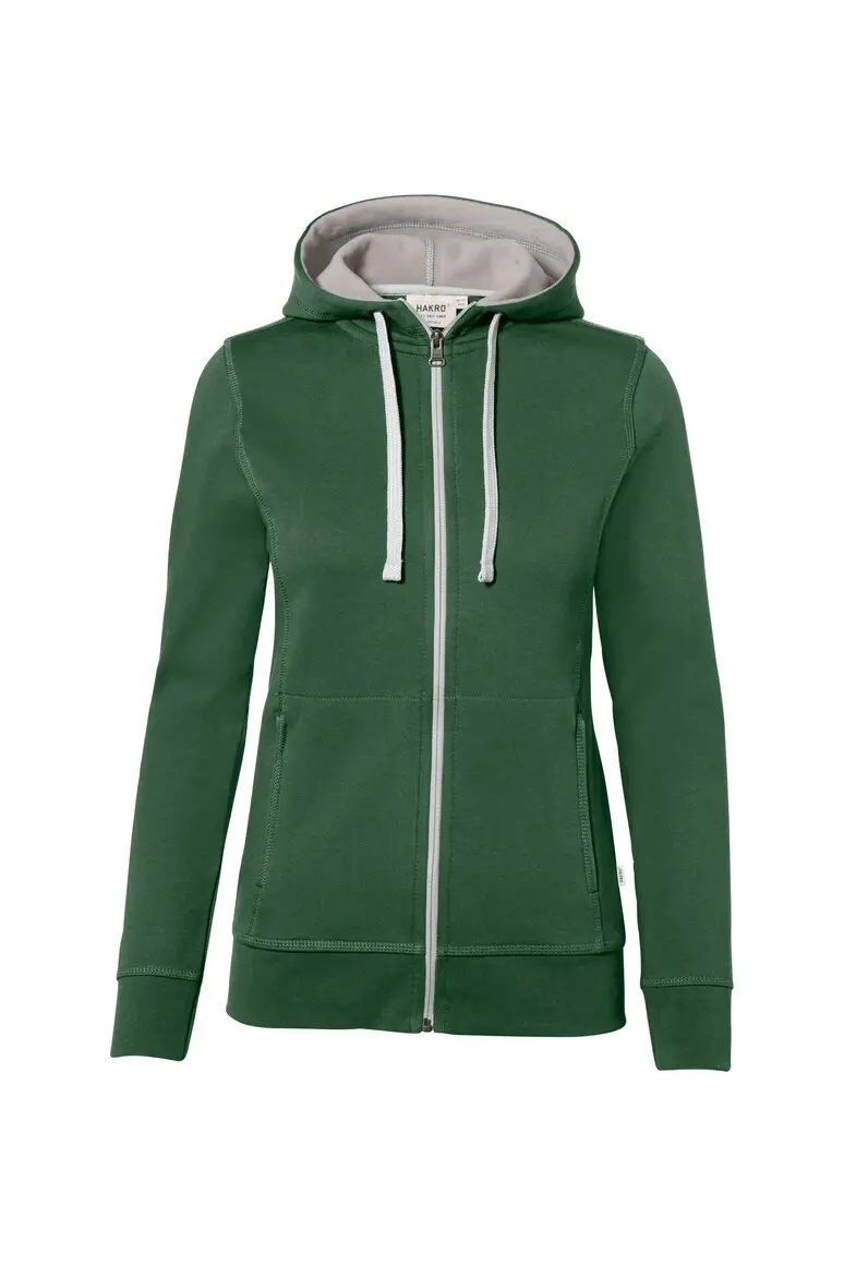 Hakro 255 Damen Kapuzen-Sweat-Jacke Bonded Eco