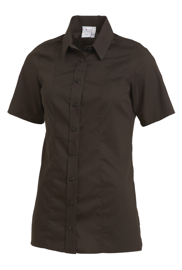 Stretch Damenbluse Leiber 08/1236, halbarm, in 4 Farben 