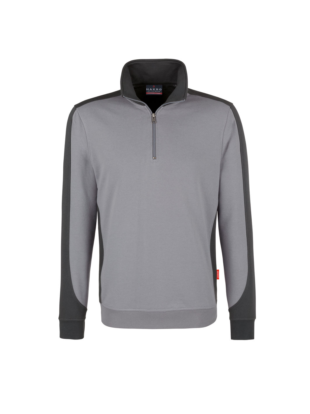 Hakro 476, Zip-Sweatshirt Contrast Performance