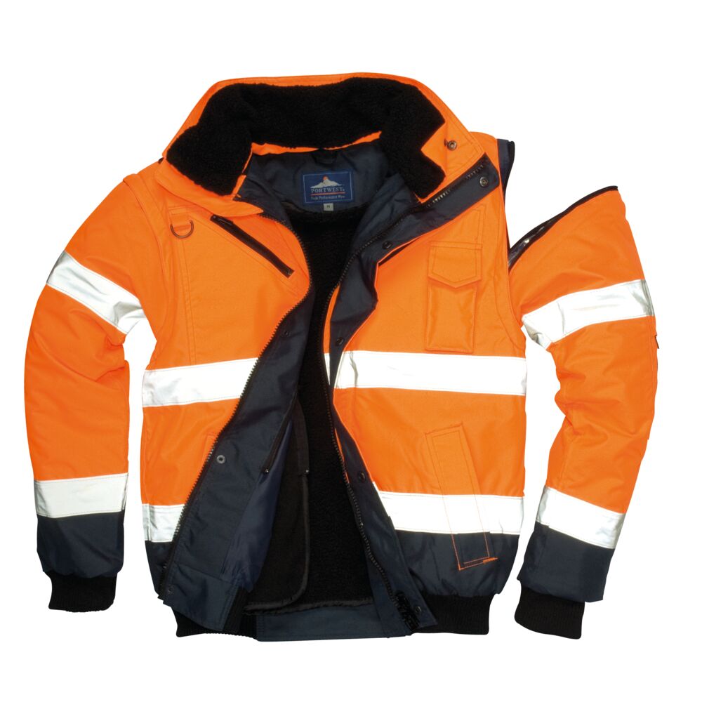3-in-1-Warnschutz-Pilotenjacke, Portwest C465 3-in-1-Warnschutz-Pilotenjacke, Portwest C465