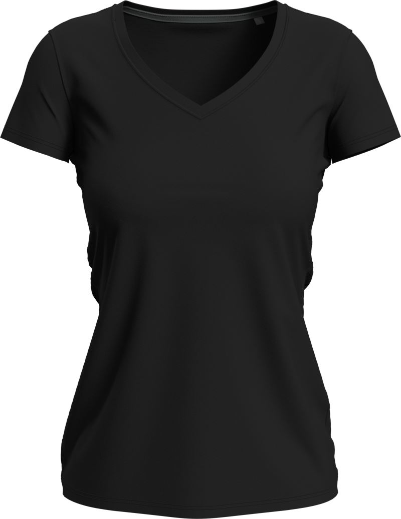 Stedman Stretch-T V-Neck Damen "Claire" – Elastisches Damen V-Ausschnitt T-Shirt