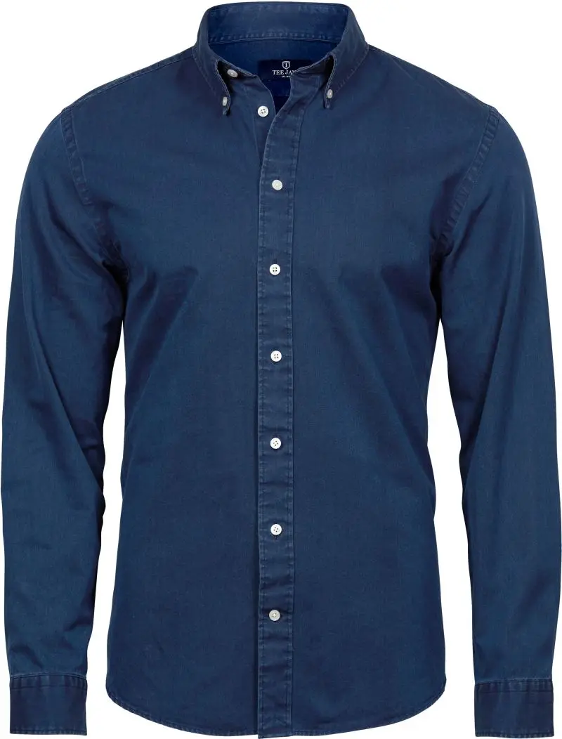 Herren Denim Twill Hemd langarm Tee Jays 4002