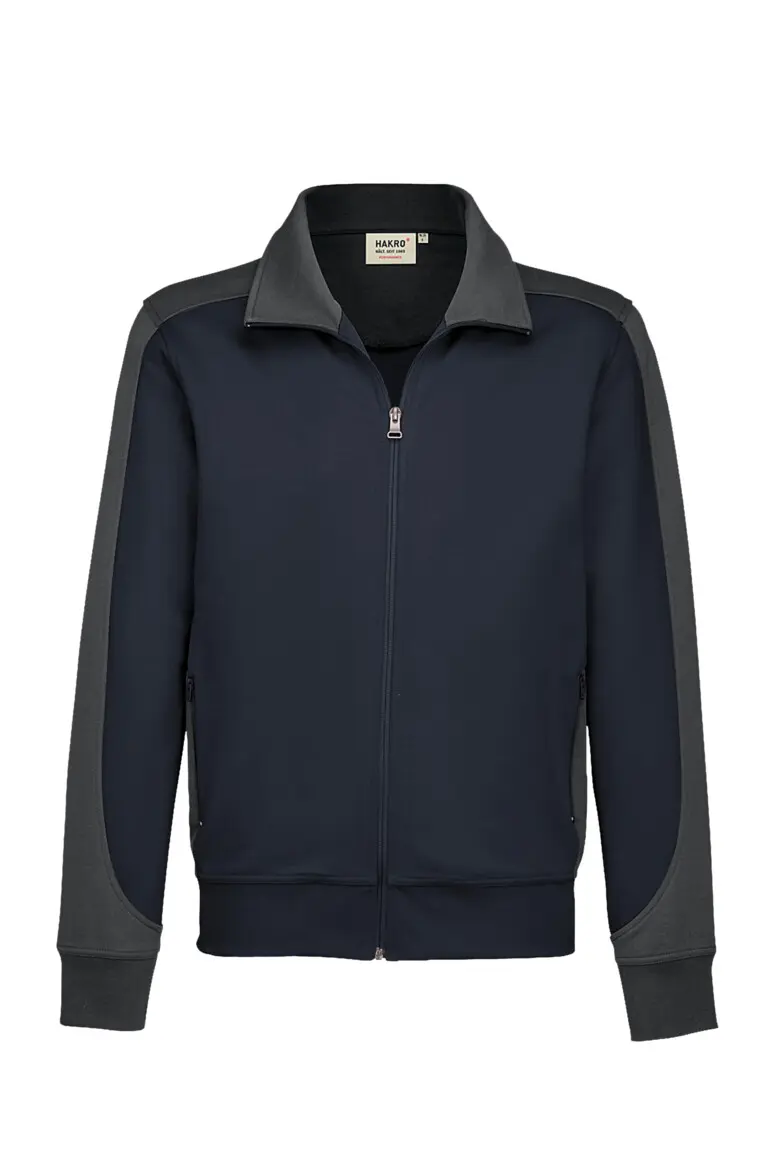 Hakro 477 Sweat-Jacke Contrast Performance