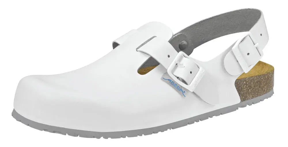 Clog ABEBA 8040, weiß, OB, küchengeeignet