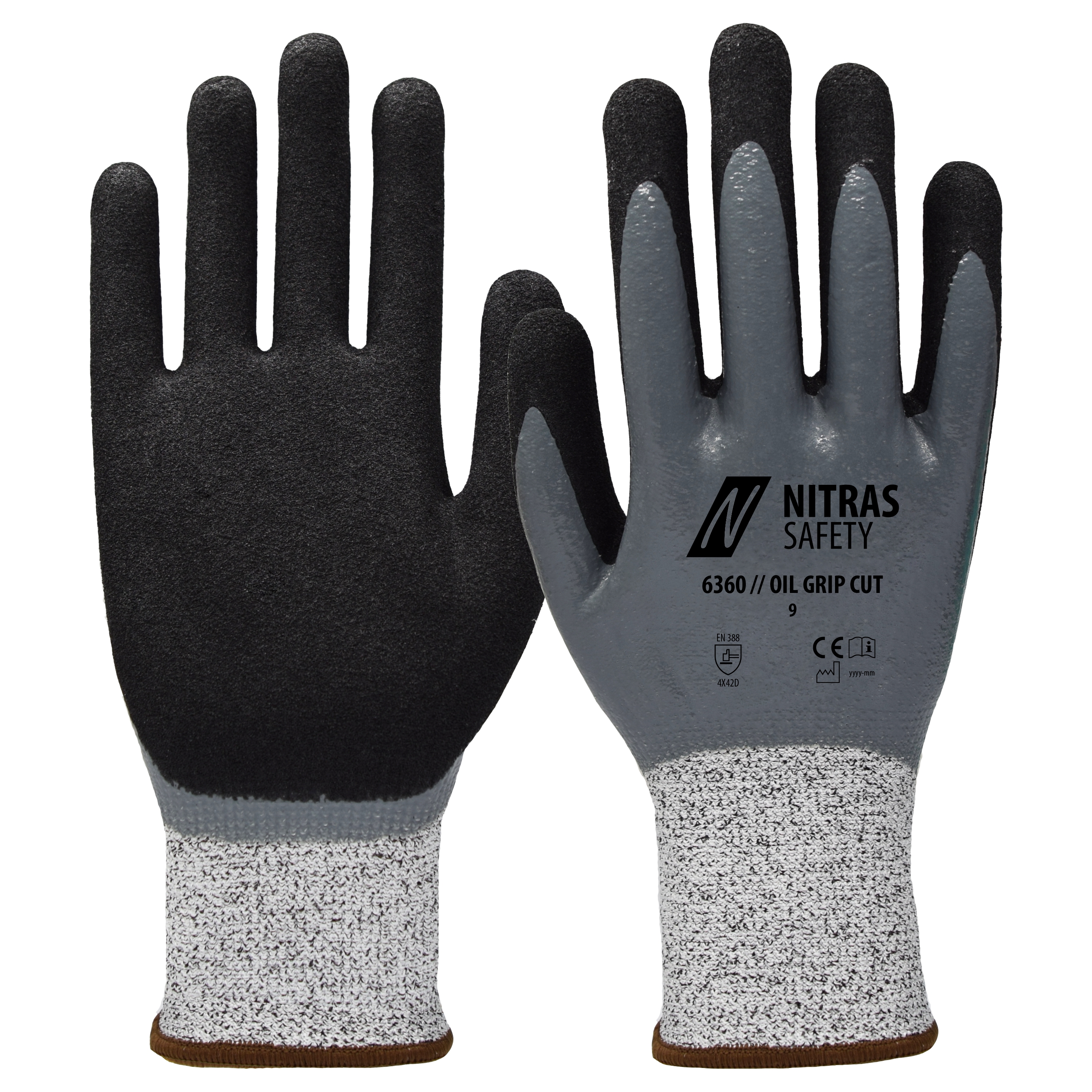 NITRAS OIL GRIP CUT D Schnittschutzhandschuhe