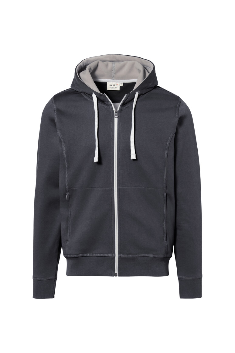 Hakro 455 Kapuzen-Sweat-Jacke Bonded Eco