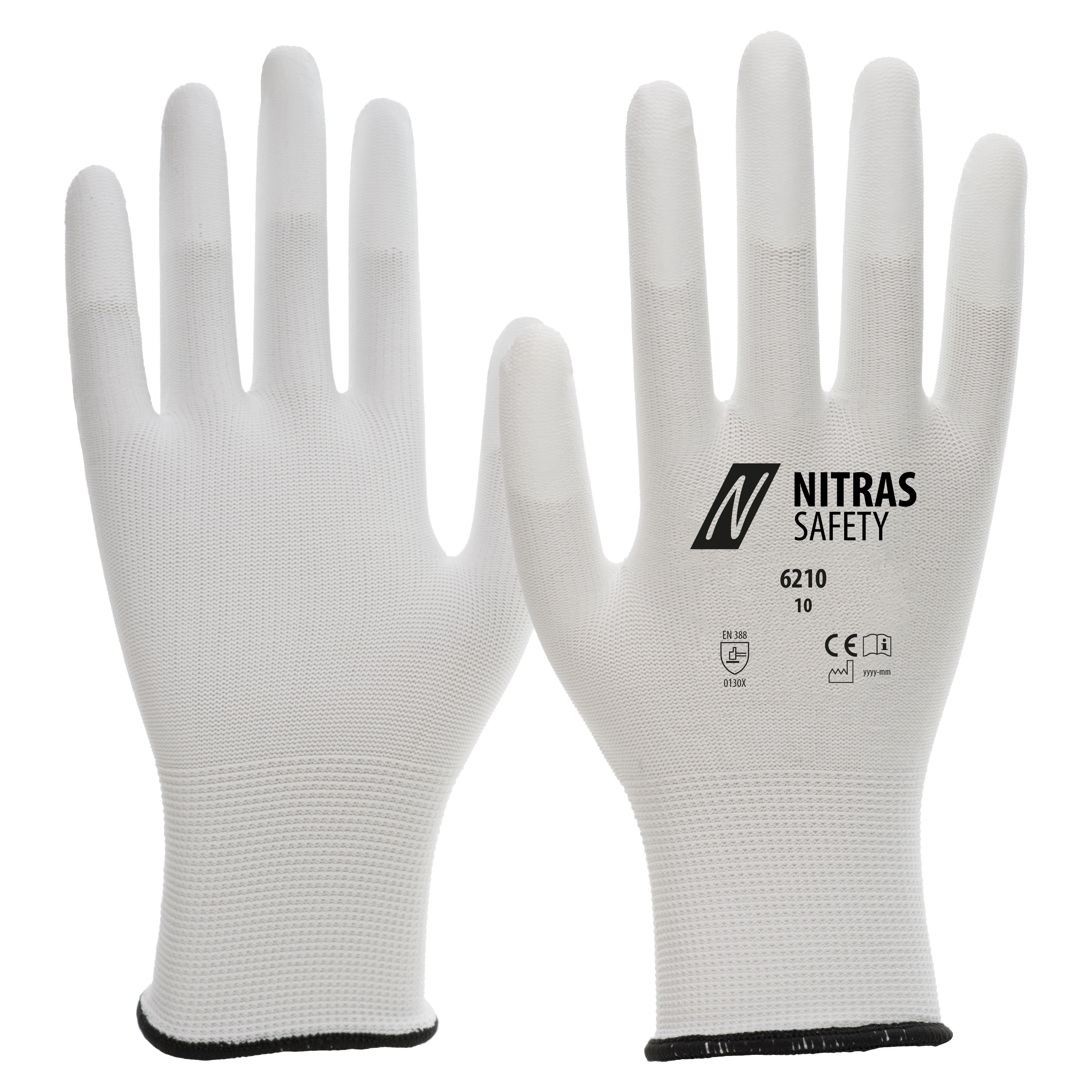 NITRAS 6210 Nylonhandschuhe mit PU-Beschichtung
