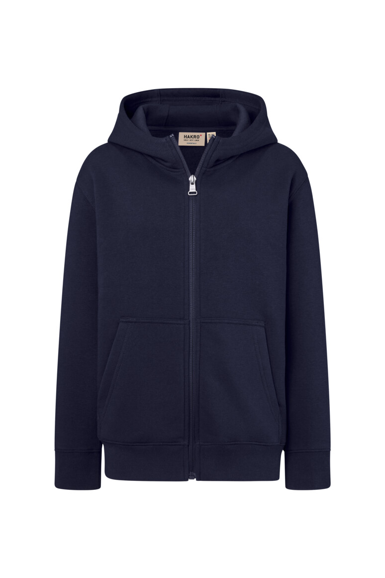 Hakro 565 Kinder Kapuzen-Sweat-Jacke Bio