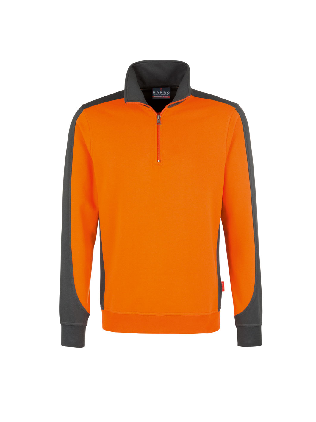 Hakro 476, Zip-Sweatshirt Contrast Performance Hakro 476, Zip-Sweatshirt Contrast Performance