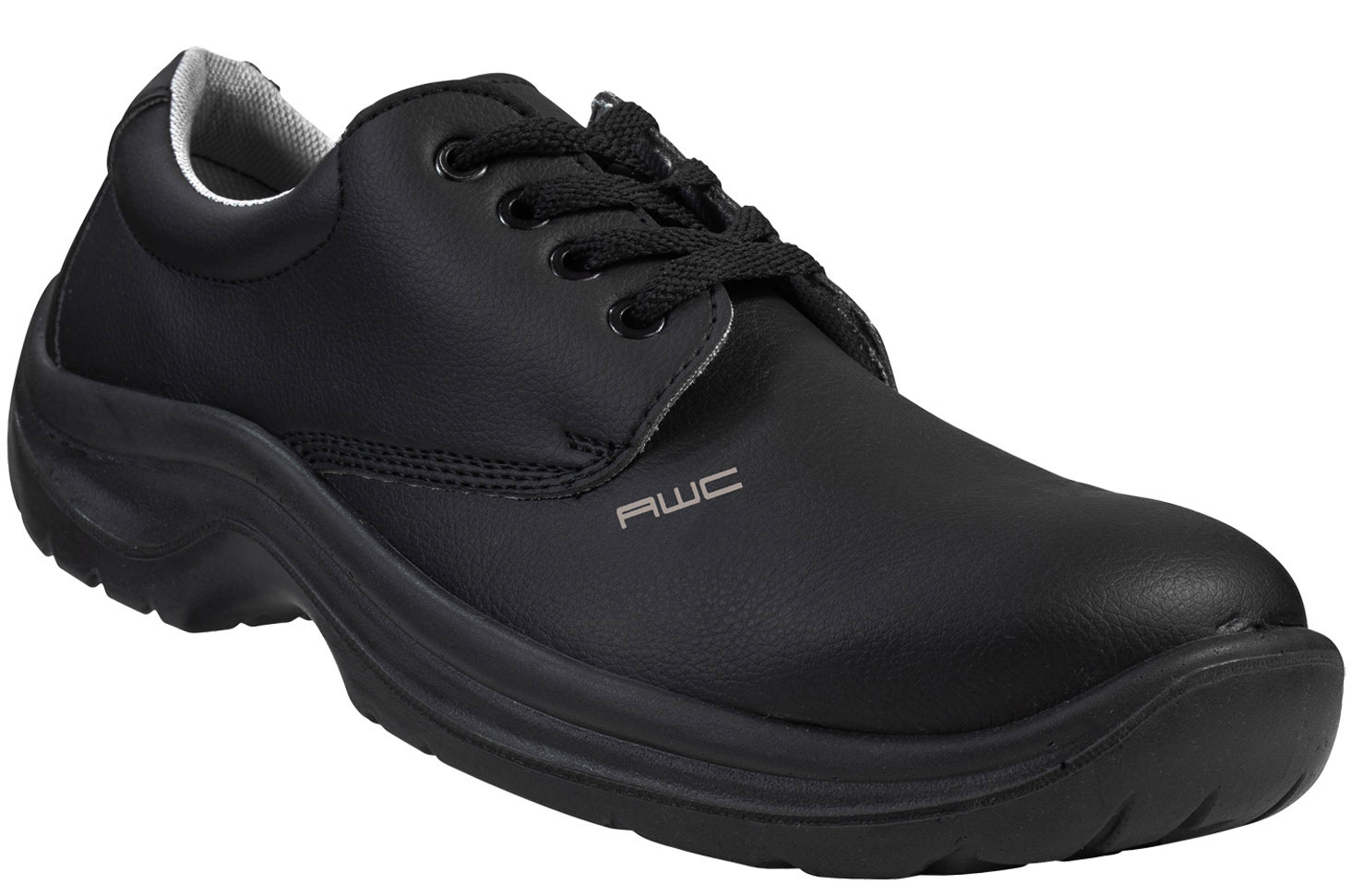Halbschuh S2, AWC 23352, ECO Safe, schwarz, mit Stahlkappe, küchengeeignet