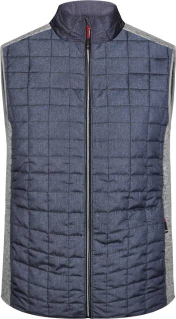 Daiber Herren Hybrid Strickfleece Gilet JN740