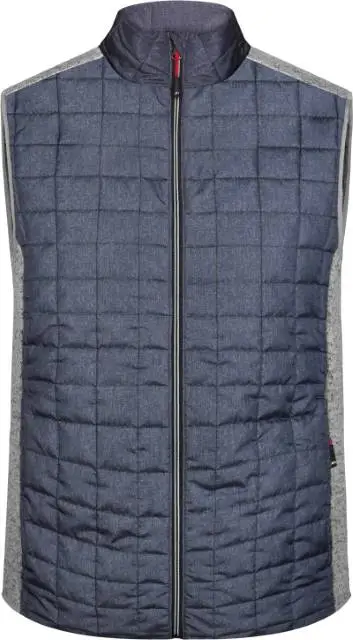 Daiber Herren Hybrid Strickfleece Gilet JN740