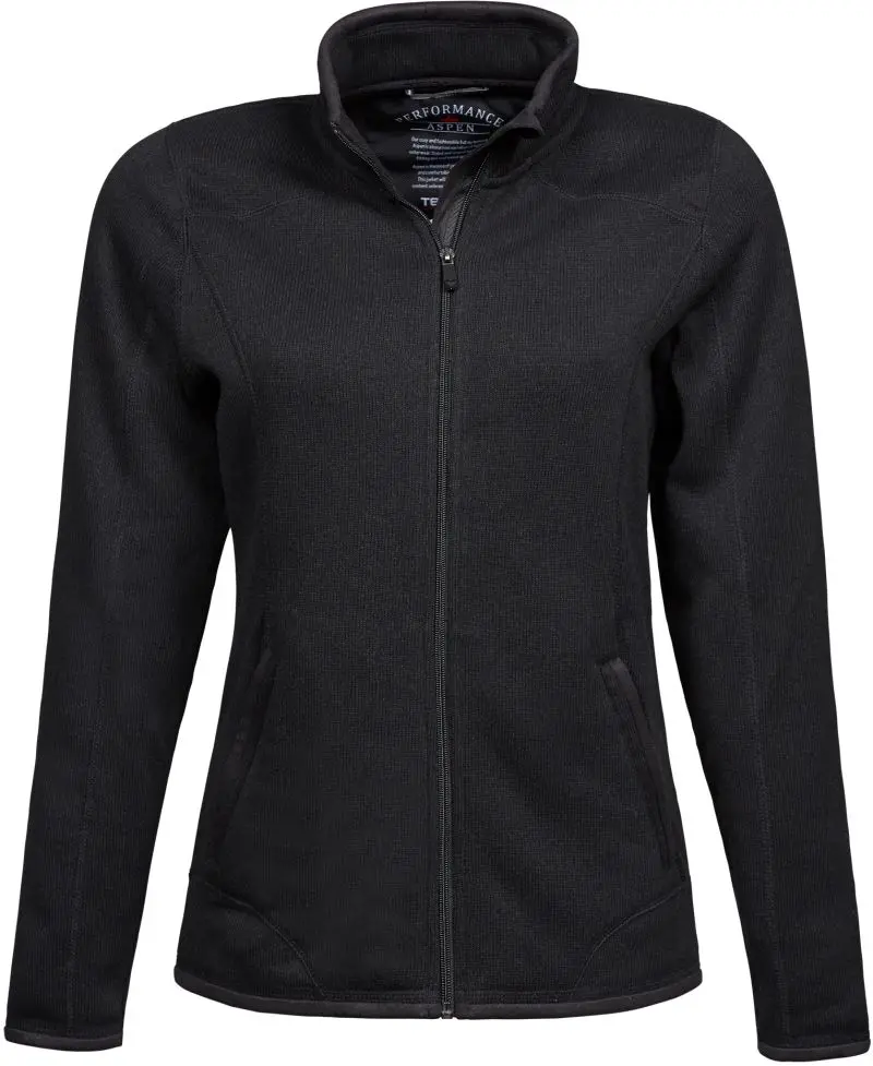 Damen Strick-Fleece Jacke Tee Jays Melange 9616