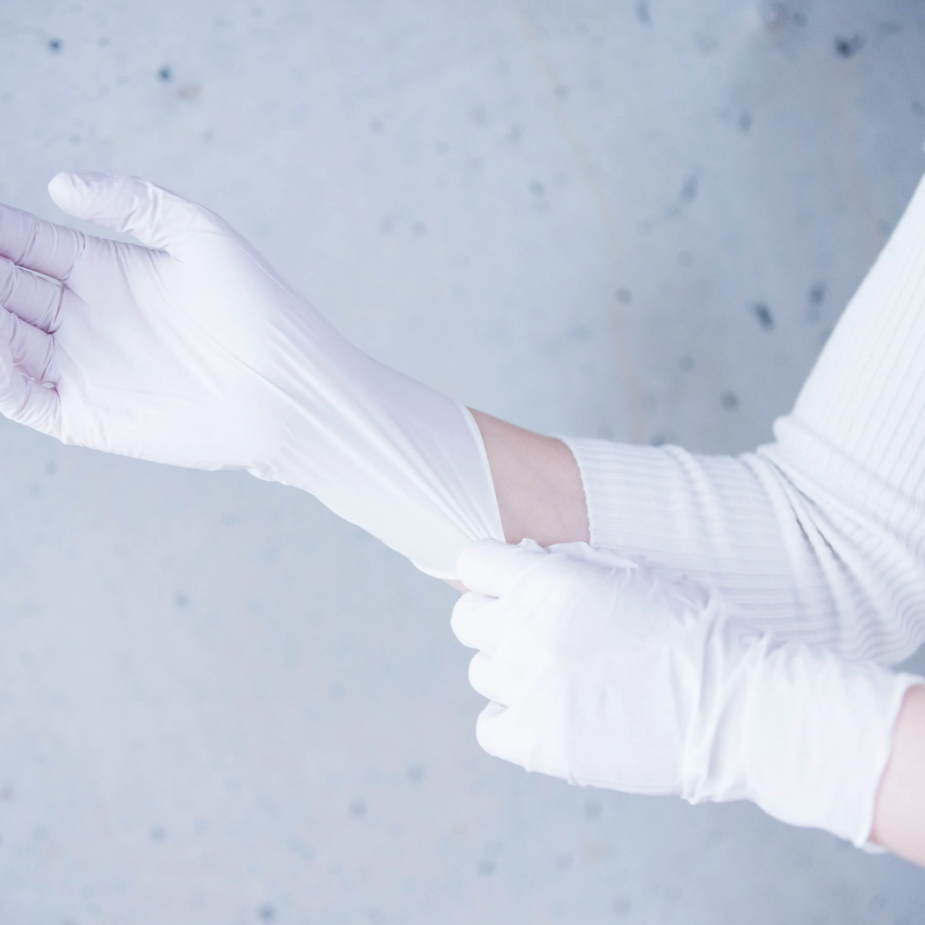 White Wave Nitrilhandschuh weiß, puderfrei, Nitras Medical 8310