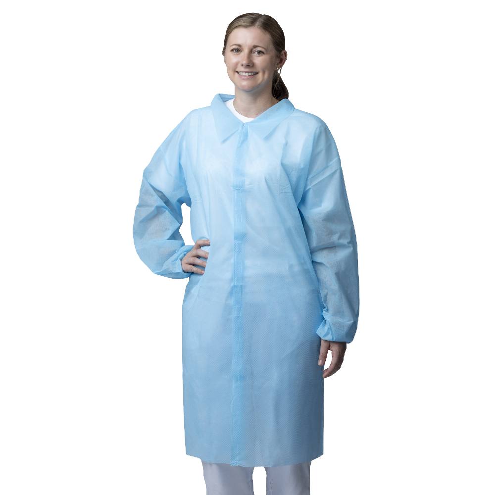 PP‑Besuchermantel mit Druckknöpfen