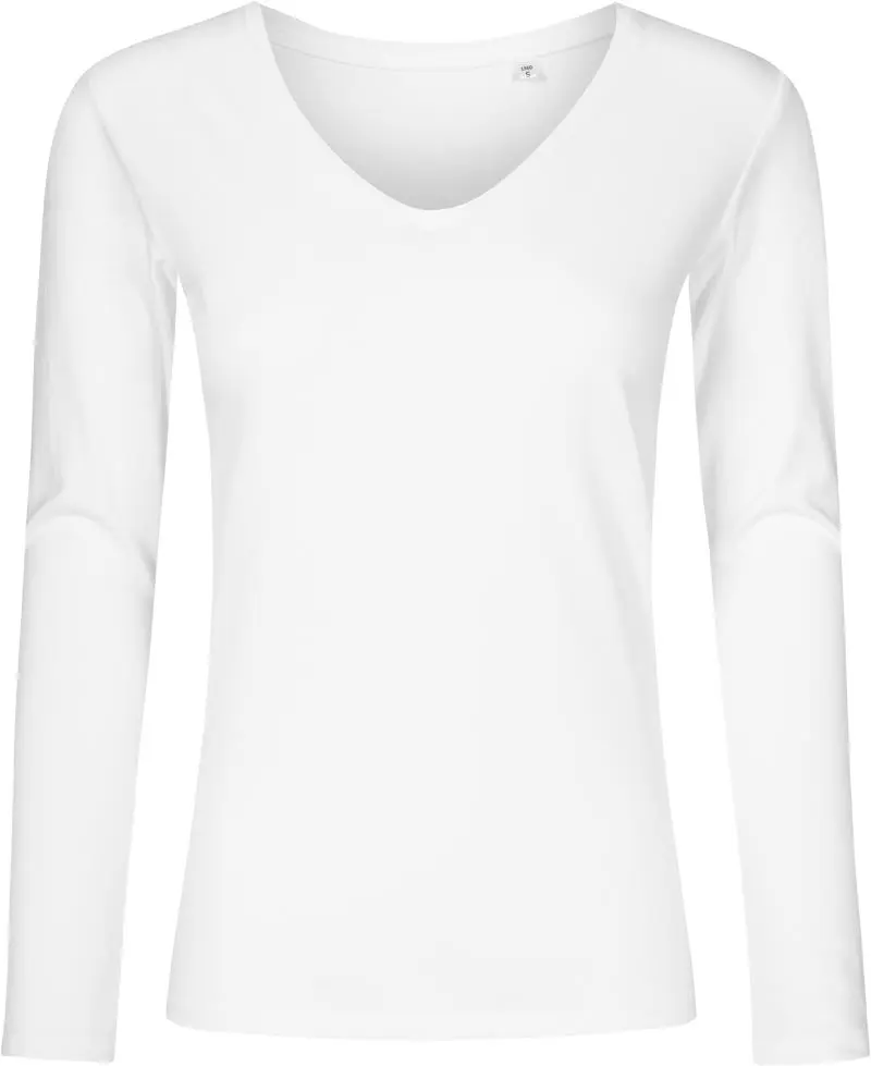 Damen V-Ausschnitt T-Shirt langarm - Promodoro X.O. 1560
