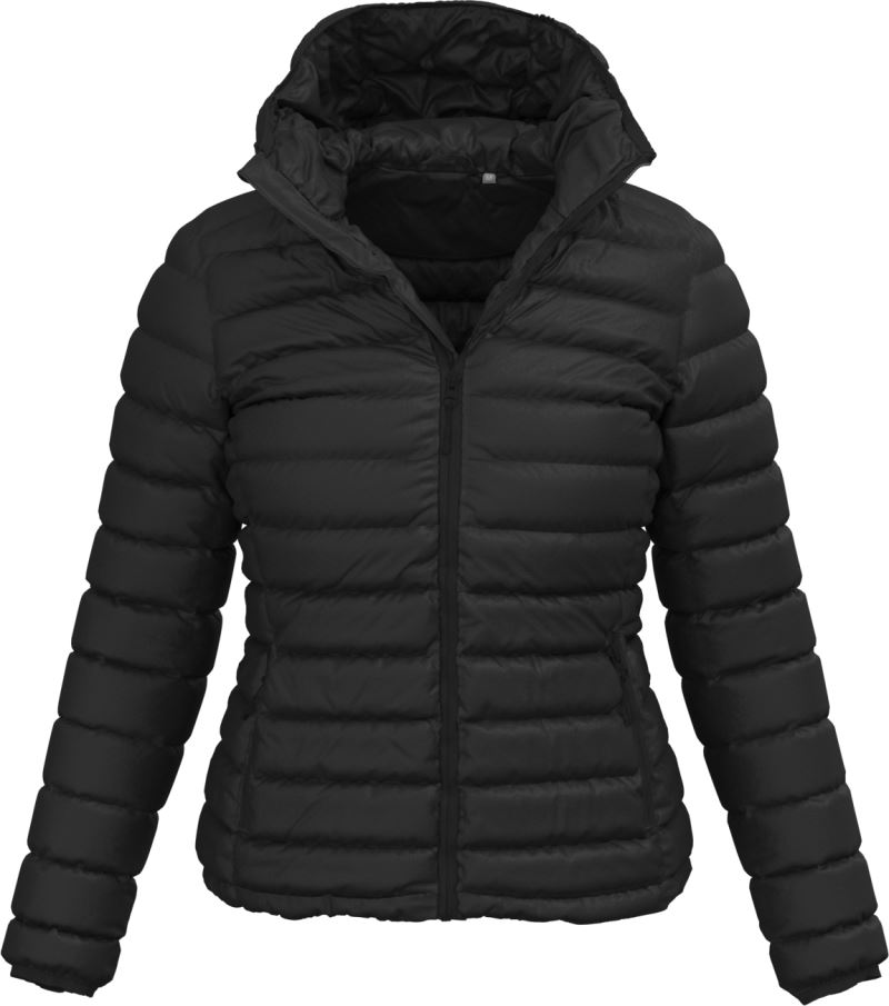 Stedman Lux Padded Jacket Women – Damen Steppjacke mit Kapuze