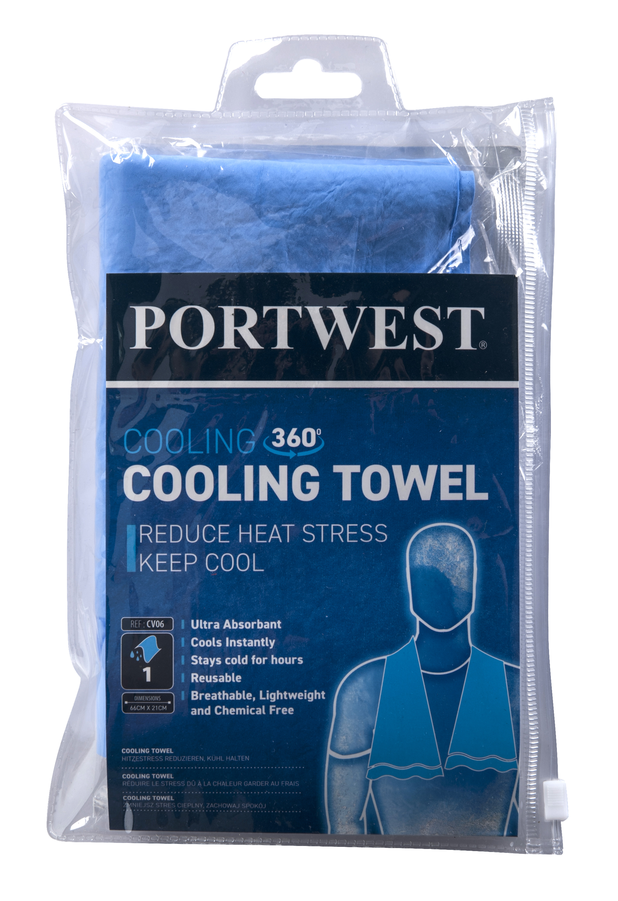 Kühlhandtuch PORTWEST CV06 blau Kühlhandtuch PORTWEST CV06 blau