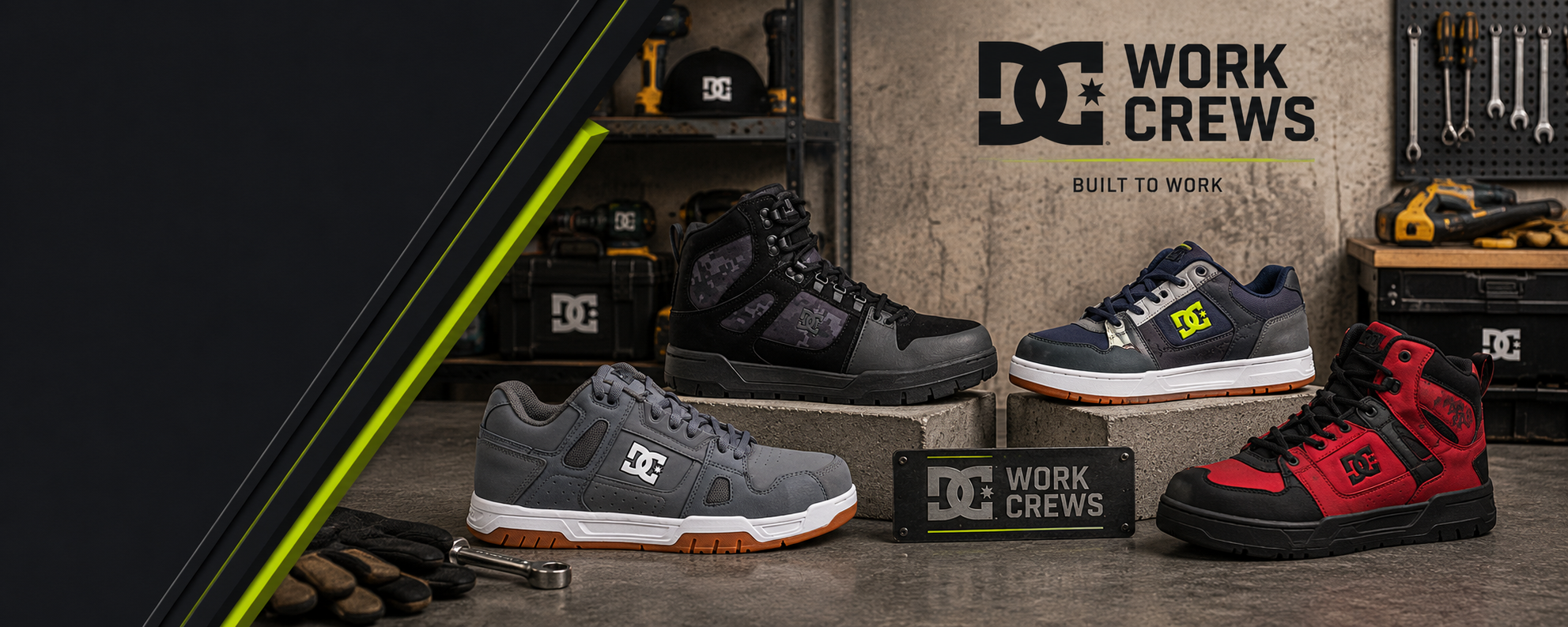 DC Work Crew Arbeitsschuhe für Handwerk, Industrie und professionelle Einsatzbereiche