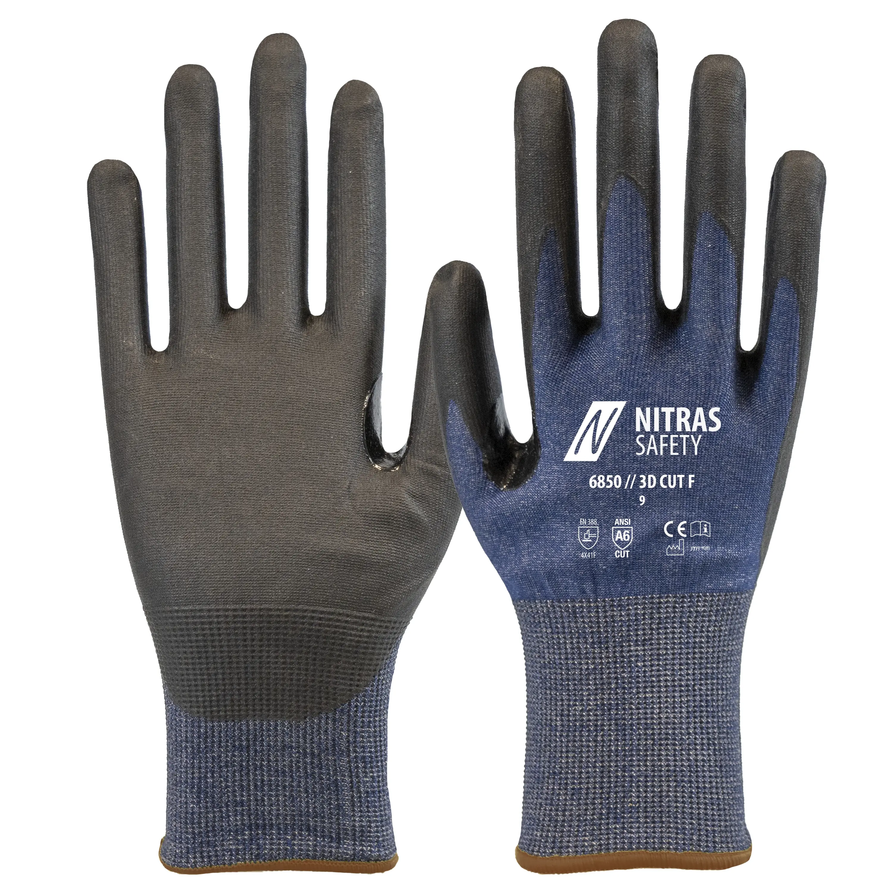 NITRAS 3D CUT F, Schnittschutzhandschuhe 6850
