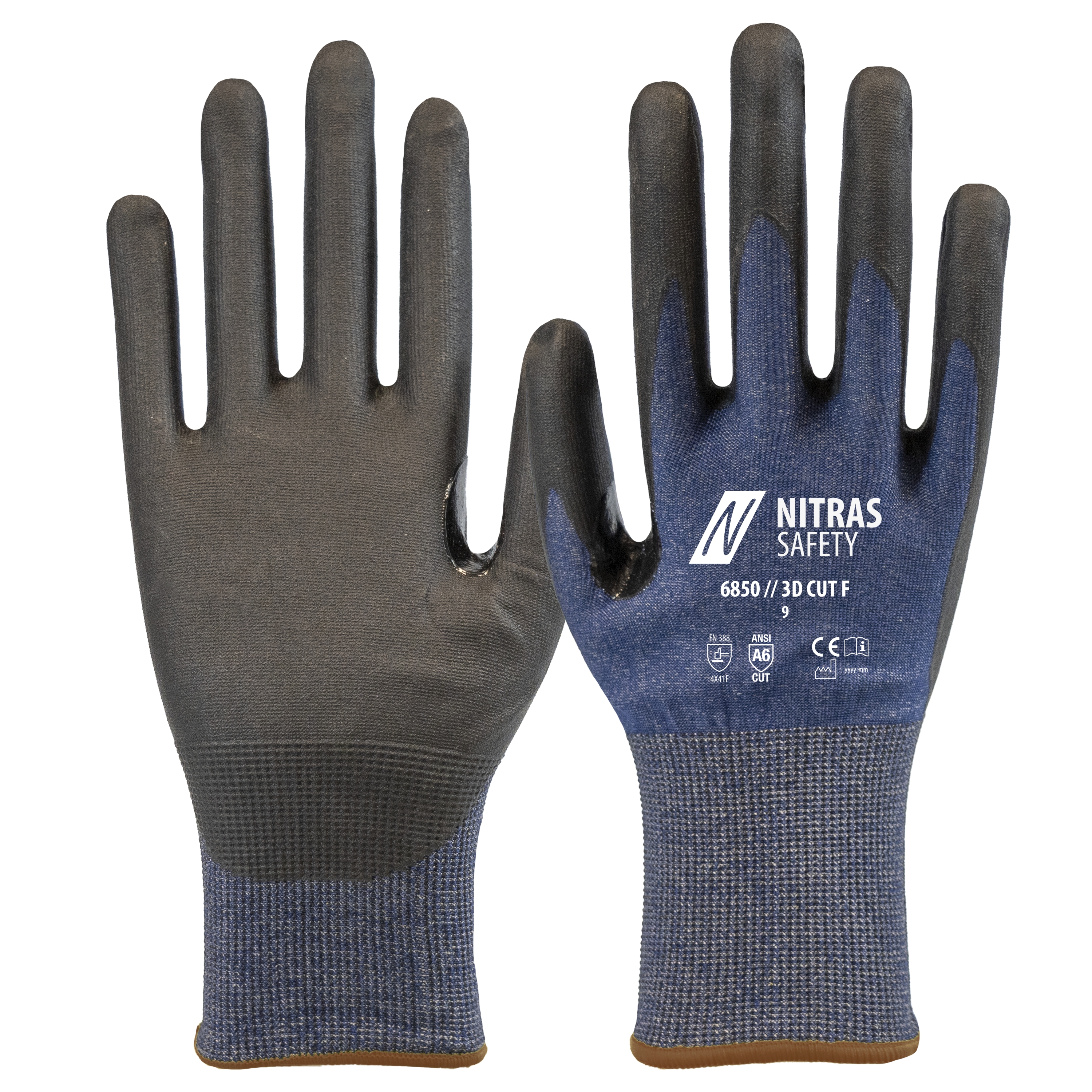 NITRAS 3D CUT F, Schnittschutzhandschuhe 6850
