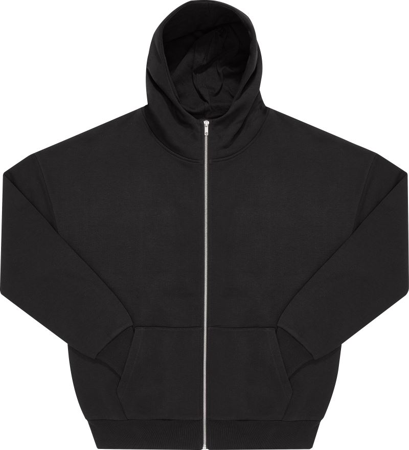 B&C Influence Zip Hood – Schwere Oversize Kapuzen-Sweatjacke