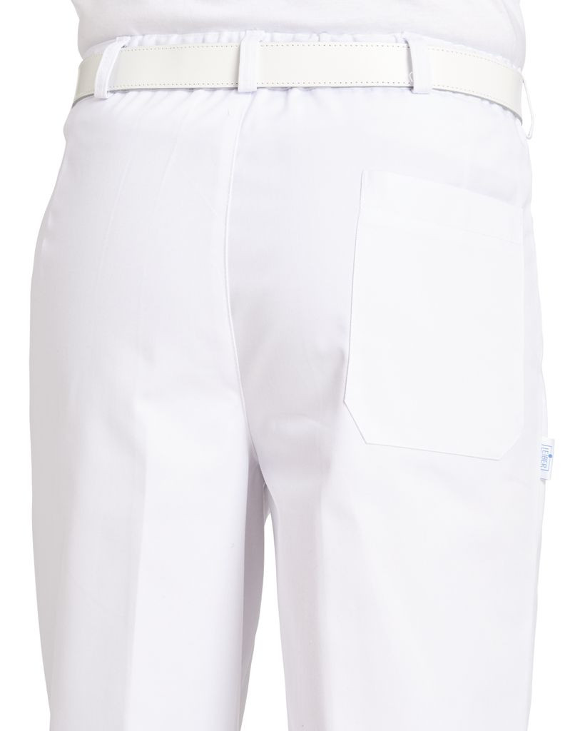 Bundfaltenhose Leiber 12/8230, Mischgewebe, 3 Längen, weiß Bundfaltenhose Leiber 12/8230, Mischgewebe, 3 Längen, weiß