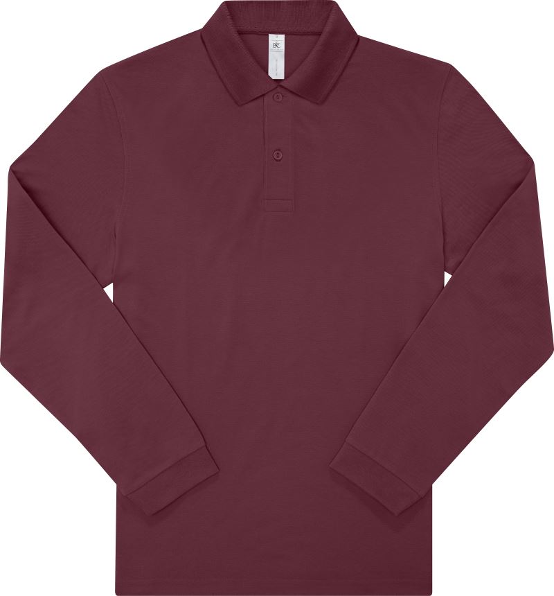 B&C My Polo 180 LSL – Hochwertiges Langarm-Poloshirt