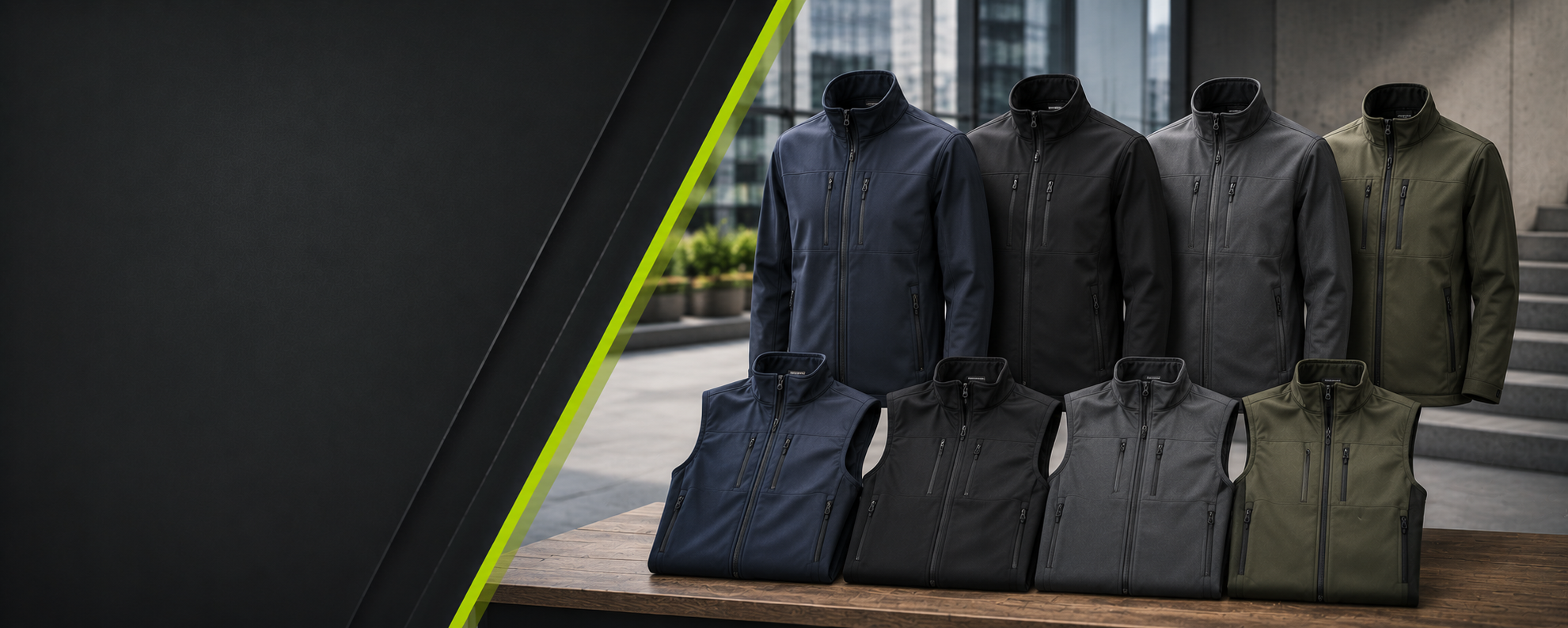 Corporate Wear Softshelljacken und Softshellwesten für Unternehmen und Teams