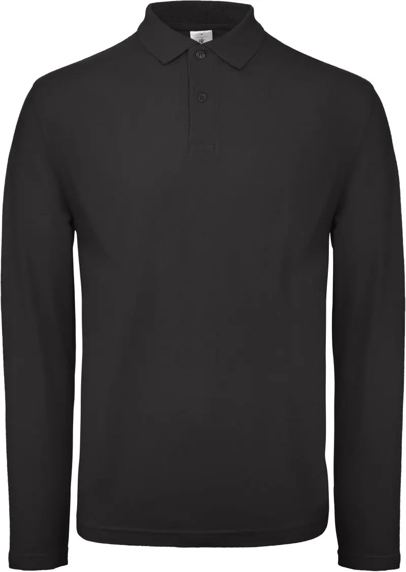 B&C ID.001 LSL – Klassisches Langarm-Poloshirt 