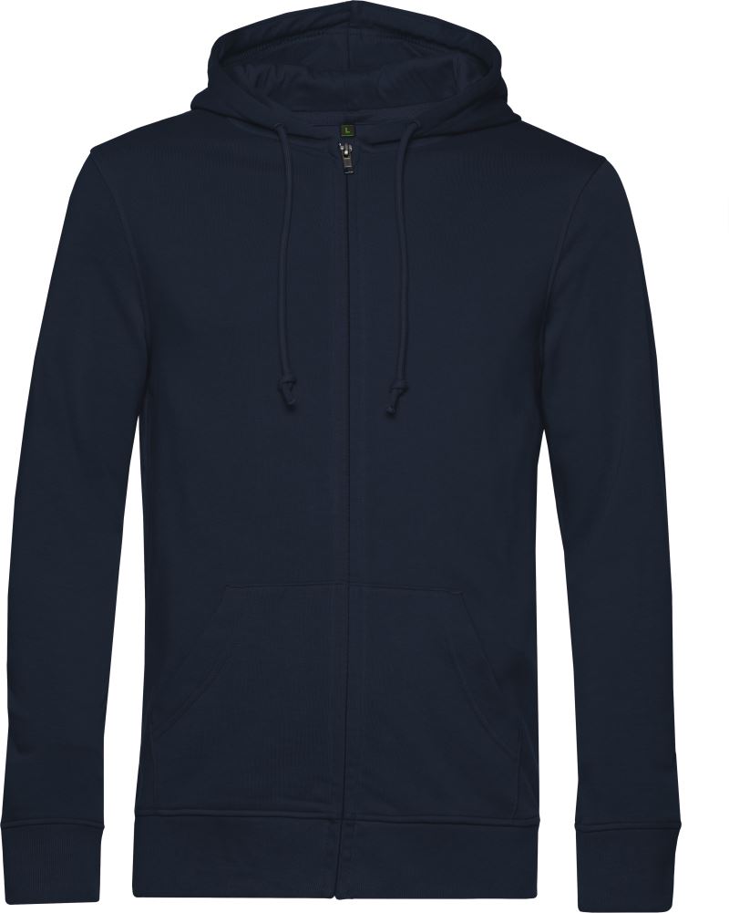 B&C Inspire Zipped Hood – Nachhaltige Herren Kapuzen-Sweatjacke