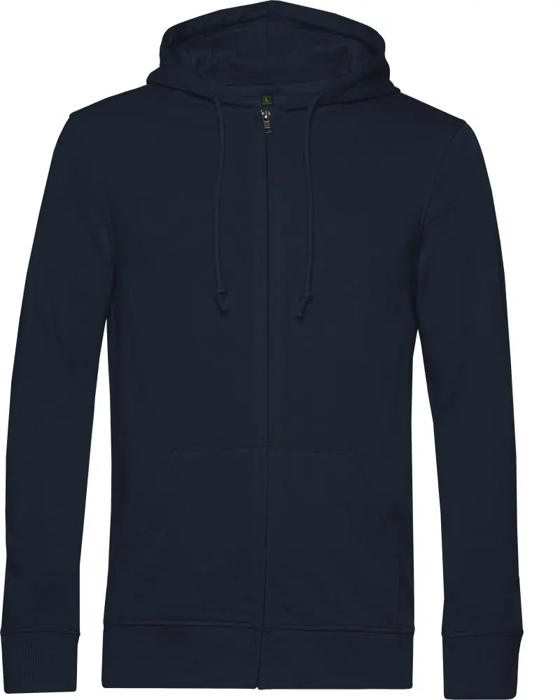 B&C Inspire Zipped Hood – Nachhaltige Herren Kapuzen-Sweatjacke