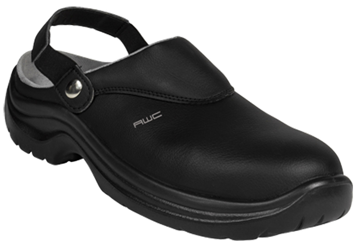 Sandale SB, AWC 23144, ECO Safe, schwarz, mit Stahlkappe, küchengeeignet