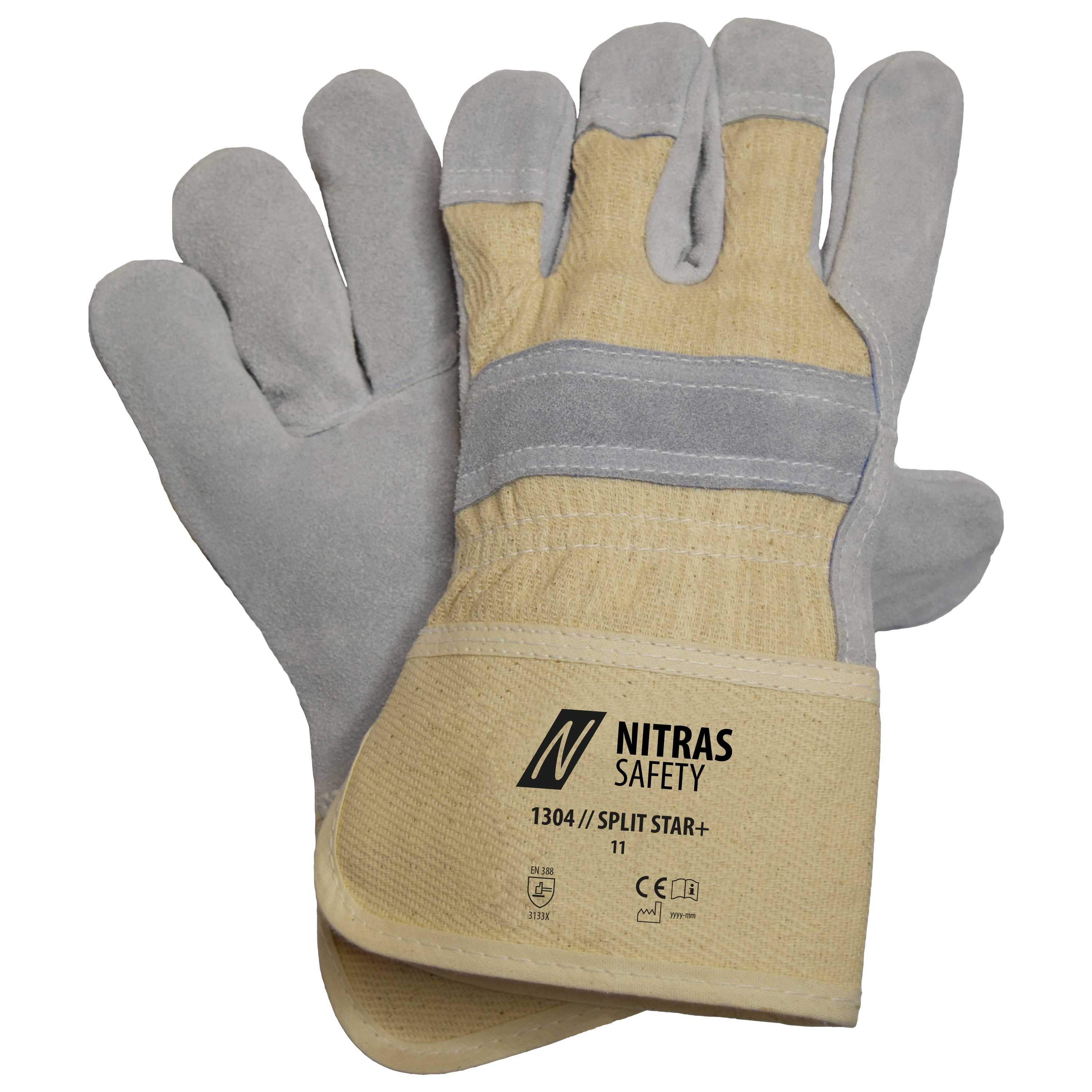 NITRAS SPLIT STAR Lederhandschuhe